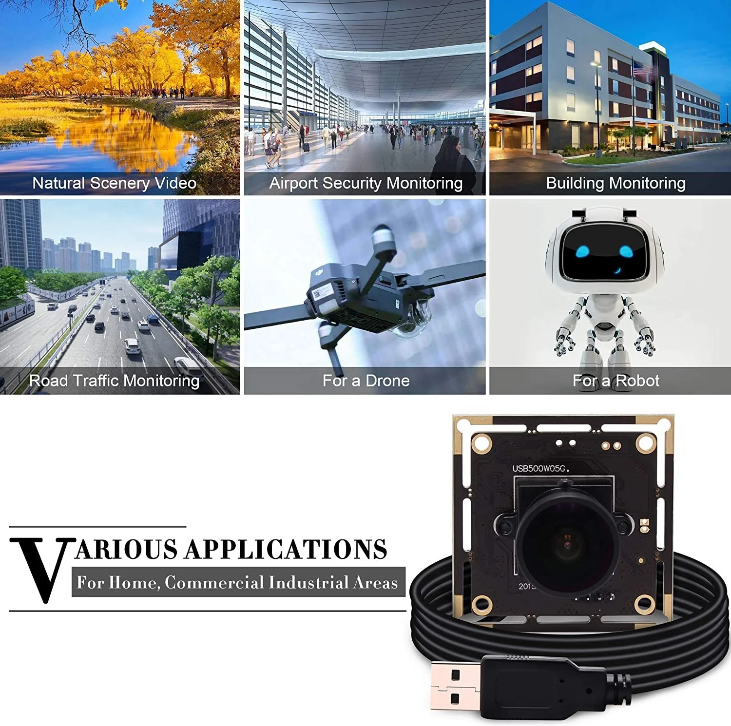 ELP 5 megapixel Aptina MI5100 cmos sensor free driver 5MP usb camera module with wide angle 170 fisheye lens