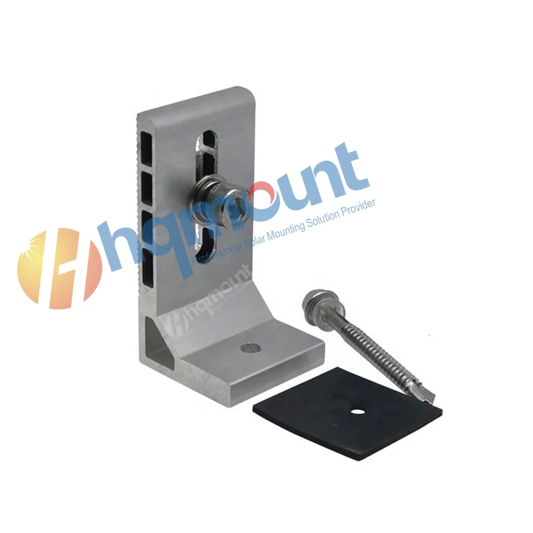 HQ Mount Quick Mount Solar Metal Roof L feet Kit M10*200 Hanger Bolt For Solar Panel Bracket Energy System