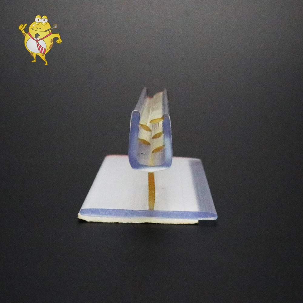 LAOHAMA Factory Direct Sale PVC Self-adhesive  Wide Base Super Grip Sign Holder Label Clips