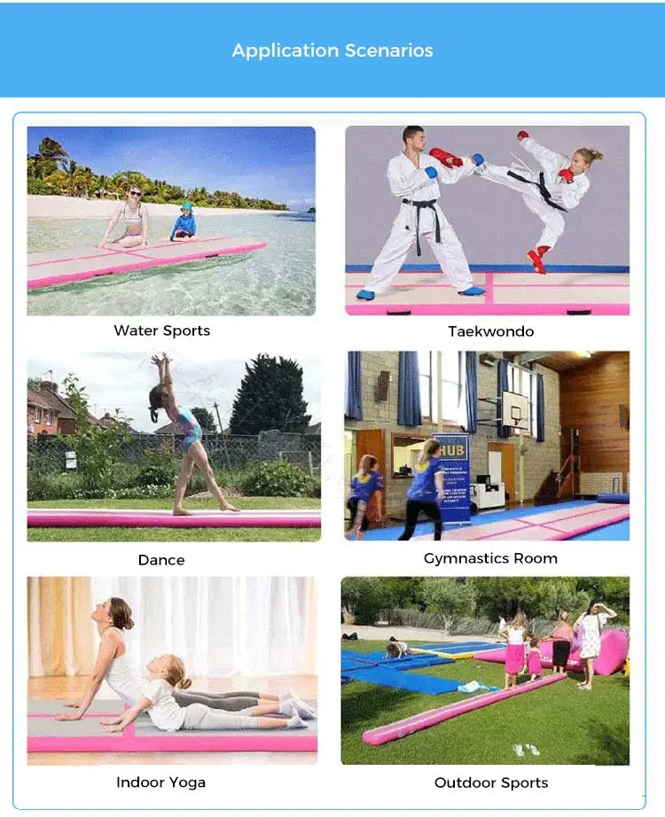 Gymnastics Mat Manufacturers Yoga Dance Inflatable Brushed Gymnastics Mat