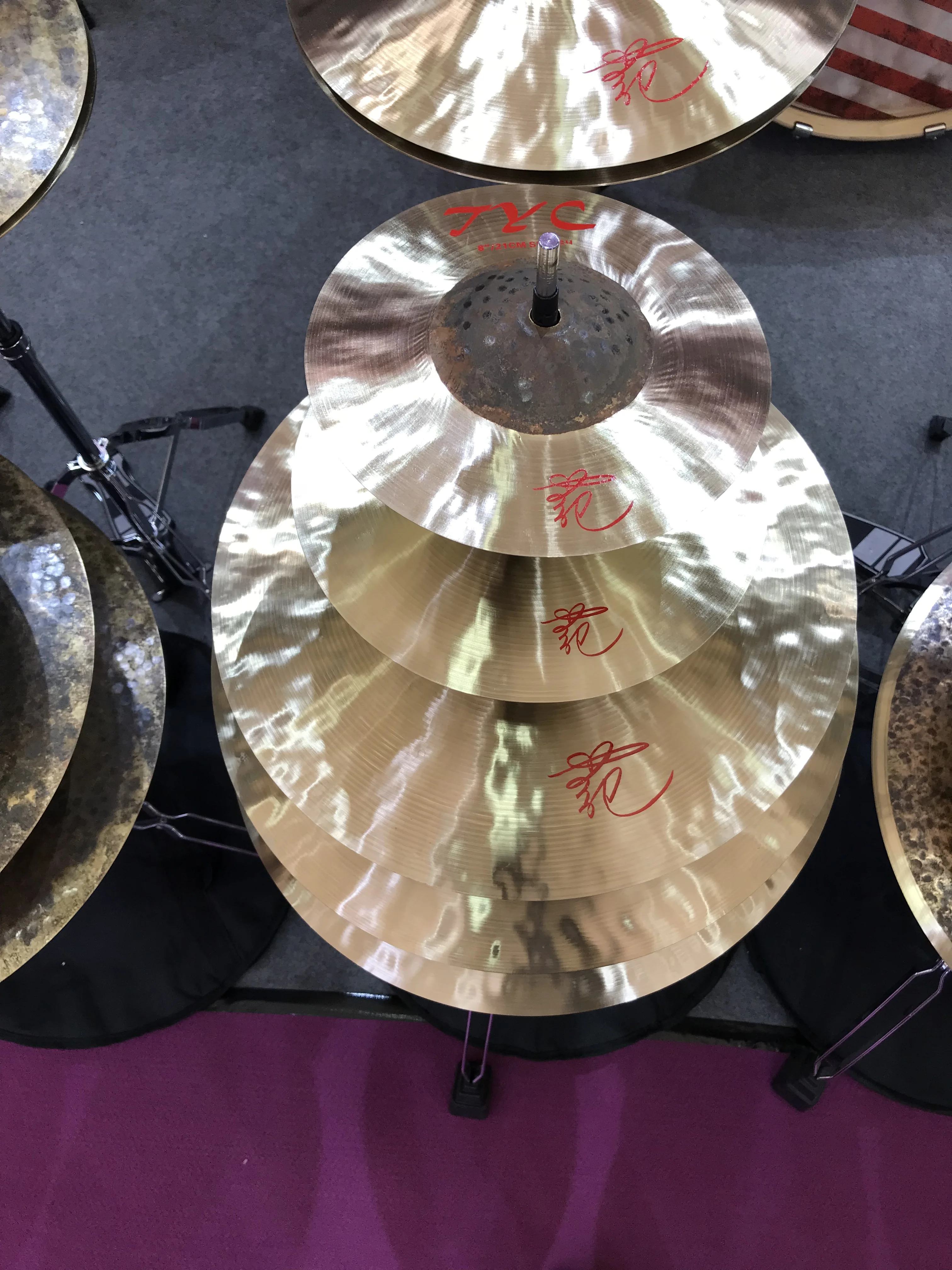 100% handmade B25 material cymbals Tongxiang TYC series cymbal set