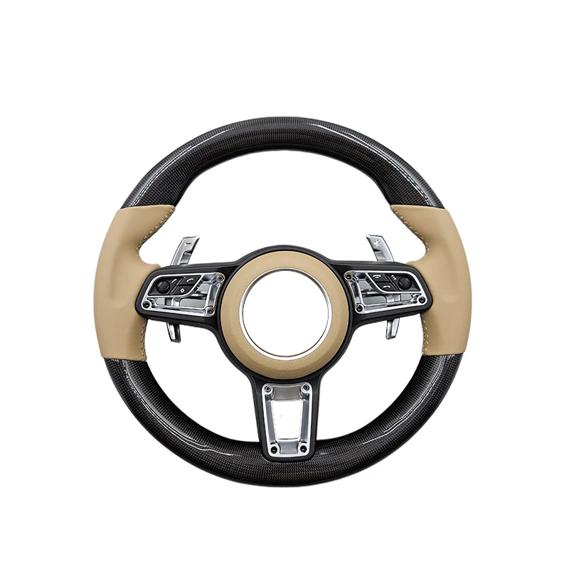 Модерненное кожаное рулевое колесо Volant Lenkrad для Porsche Panamera Cayenne Taycan Macan 911 718 996 997958 981 987