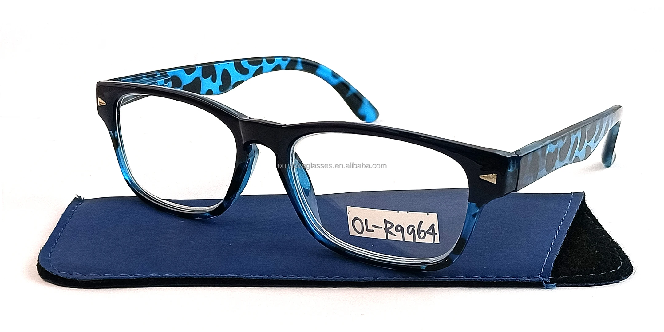 Retro spring hinge cheap plastic  reading glasses