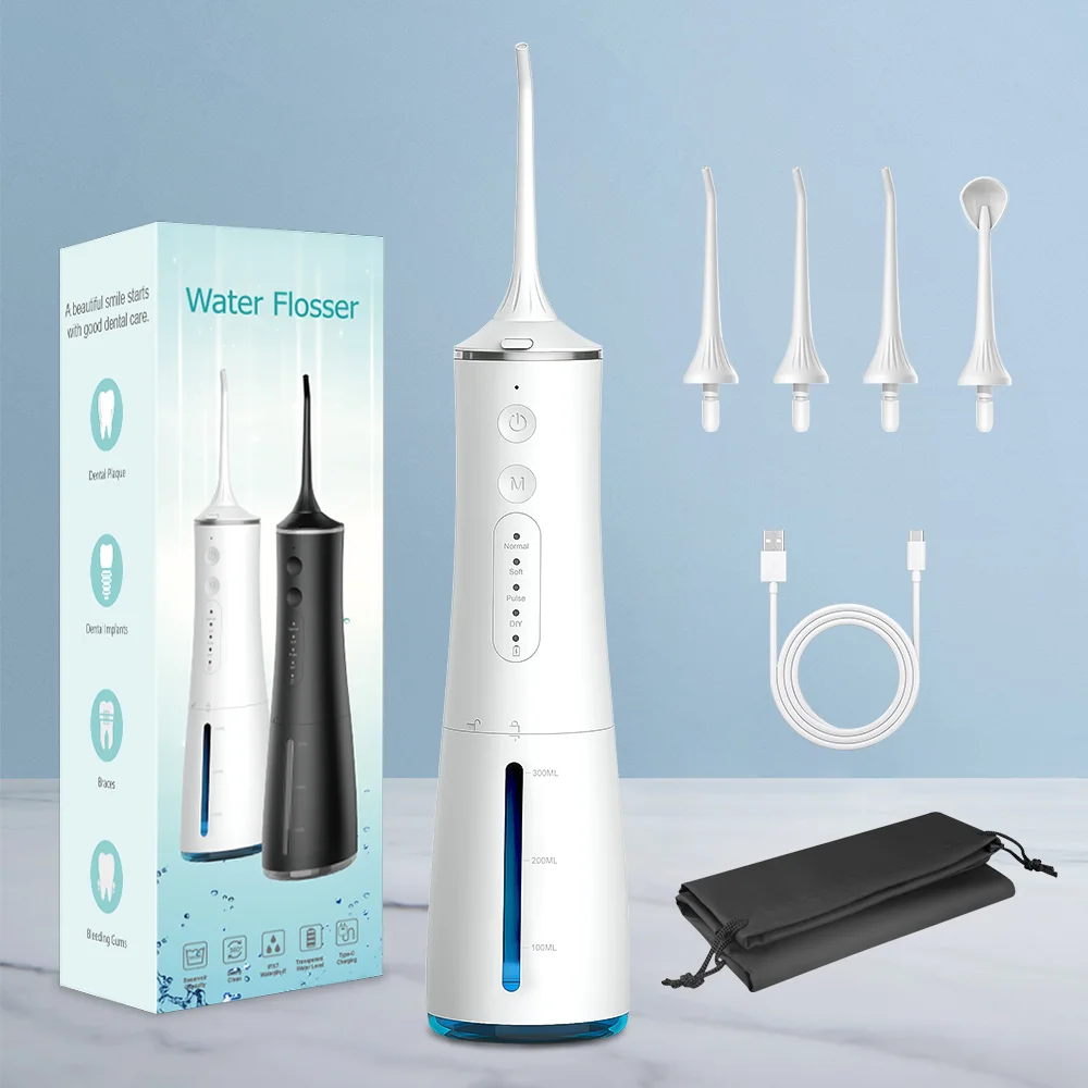 IPX7 Professional Oral Irrigator Rechargeable Dental Irrigator Teeth Whitening Clean Oral Dental Floss Water Jet Irrigator