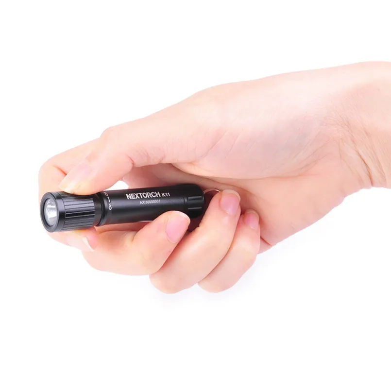 K11 Mini EDC Flashlight keychain light 100 lumens 15gram torch XP-G3 waterproof 1xAAA battery 1m underwater IPX7
