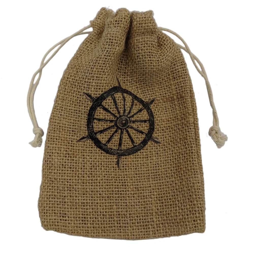 Wholesale Small Linen Jute Drawstring Jewelry Travel Pouch Custom Design Wine Gift Storage Hemp Burlap Bags With Logo