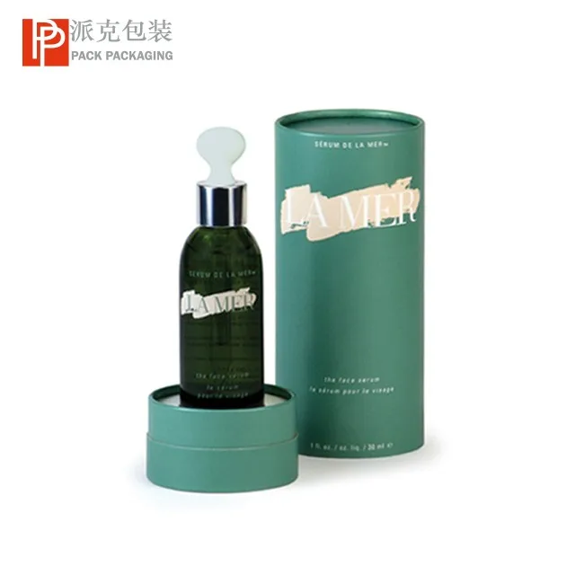 Luxury Cosmetic Round Skin Care Cylinder Gift Box Serum Cream  Skincare Containers And Packaging Paper Tube