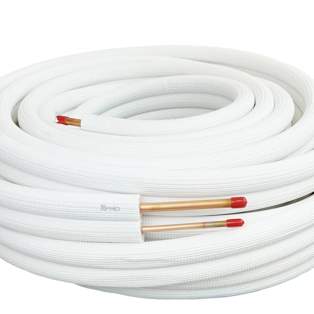 Factory Price  Pe Foam Coated Insulation Copper Pipe For Hvac Single Pipe Air Conditioning Insulated Copper Tube