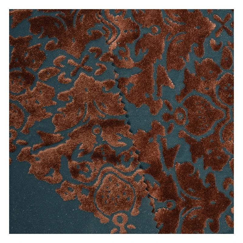Worthwhile and best selling small flower pattern burnout fabric with nylon for dress