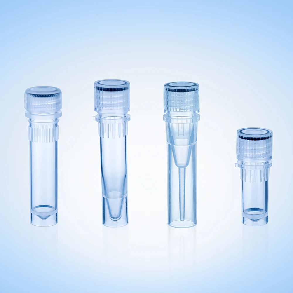 Self Standing Skirted 2ml Microtube Cryo Tube with Screw Lid with Silicon O Ring Lab Consumable Wholesale Factory Price