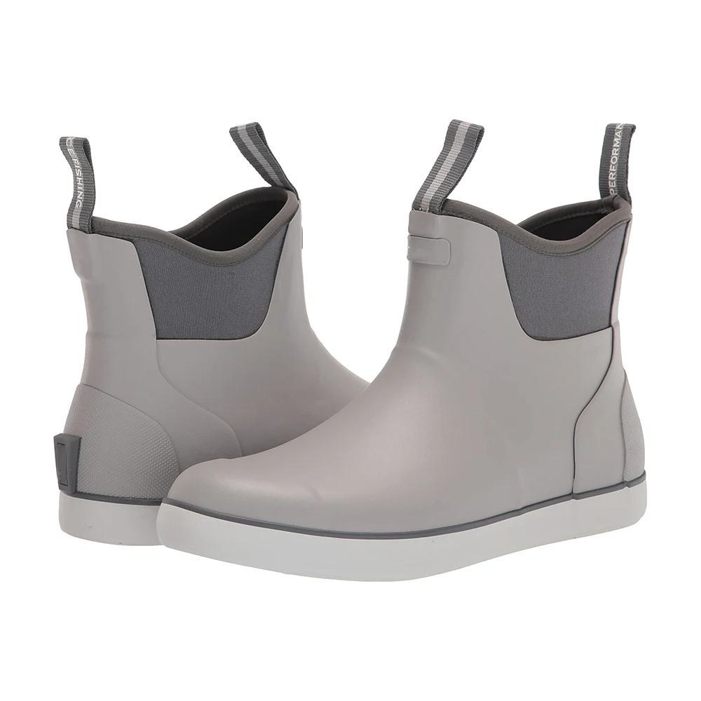 2024 Fashion Waterproof Ankle Wellies Neoprene Molded Gumboots Chelsea Rain Boots Rubber Shoes
