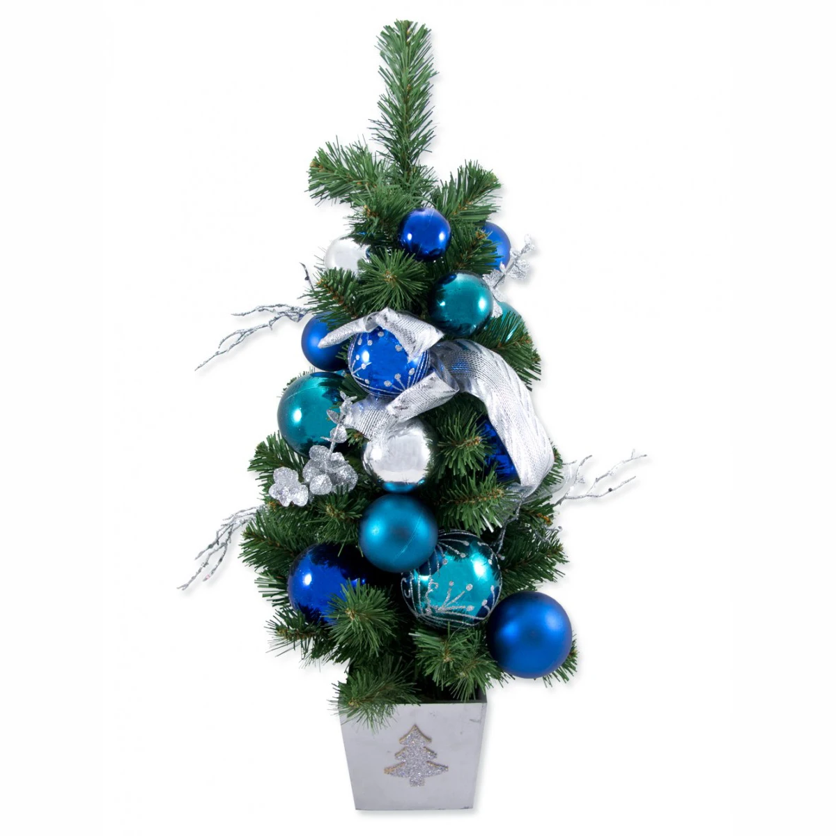 8 Foot Shimmering Mountain Fir Christmas Tree  For interior decoration