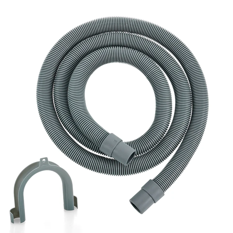 Bathroom Sink Shower Drainer Waste Drain Pipe 3 Inch Flexible Drain Hose Pvc Plastic S.s. Strainer Drain Down Hose