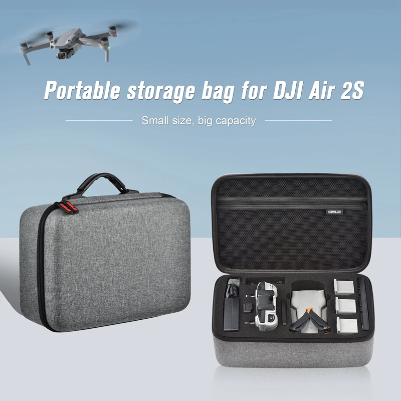 Портативный чехол для хранения STARTRC сумка переноски дрона DJI Air 2S с фотоэлементами аксессуары зарядного устройства и док-станции пульта дистанционного