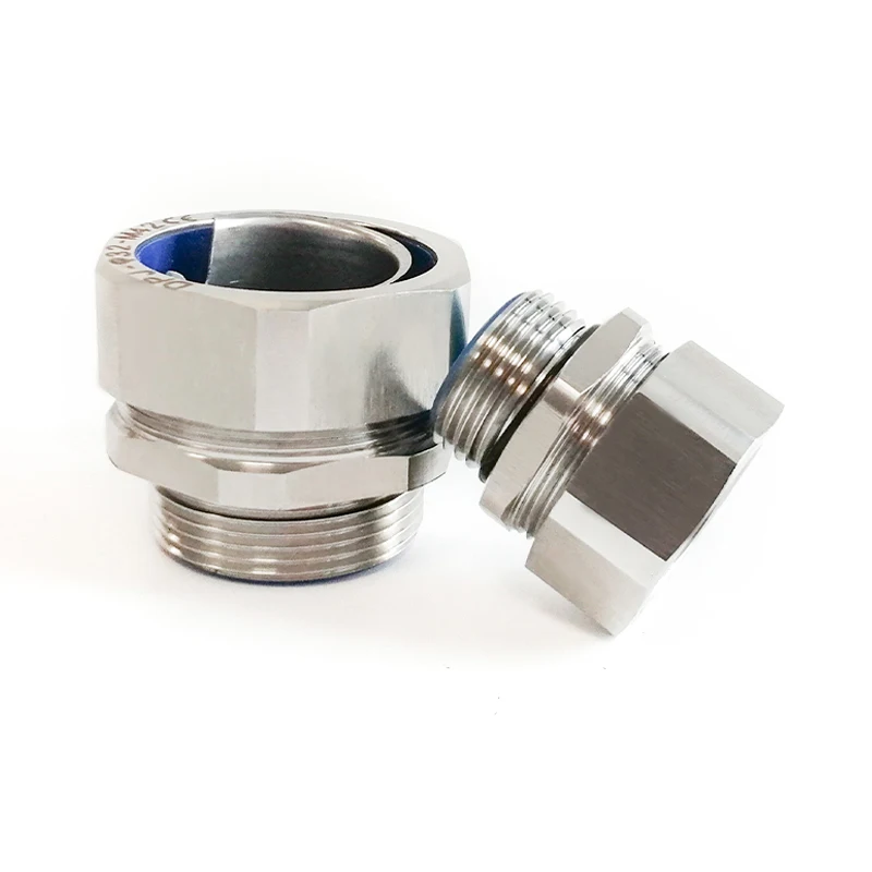 Straight Liquid Tight Stainless Steel Cable Joint Cable Gland Connector 053