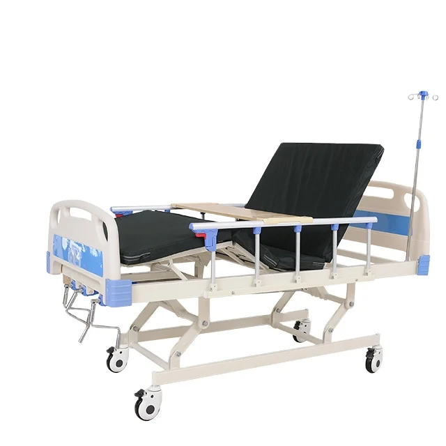 Metal 3 Crank Manual Medical Bed Nursing Cheap Hospital Beds For Sale