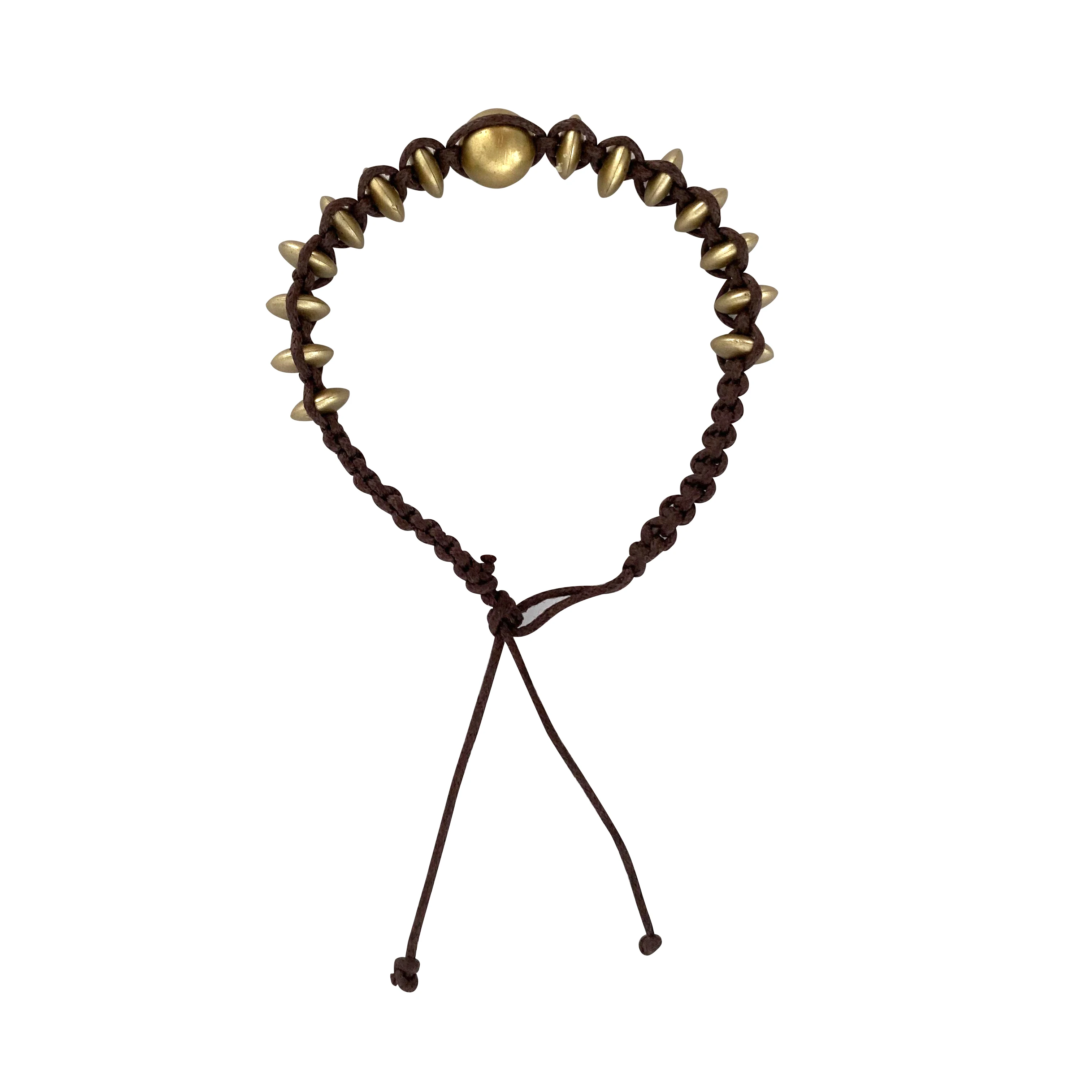 New Linear Bead Friendship Gold Beads Braided Cord Bracelet For Women Adjustable Beads Bracelet