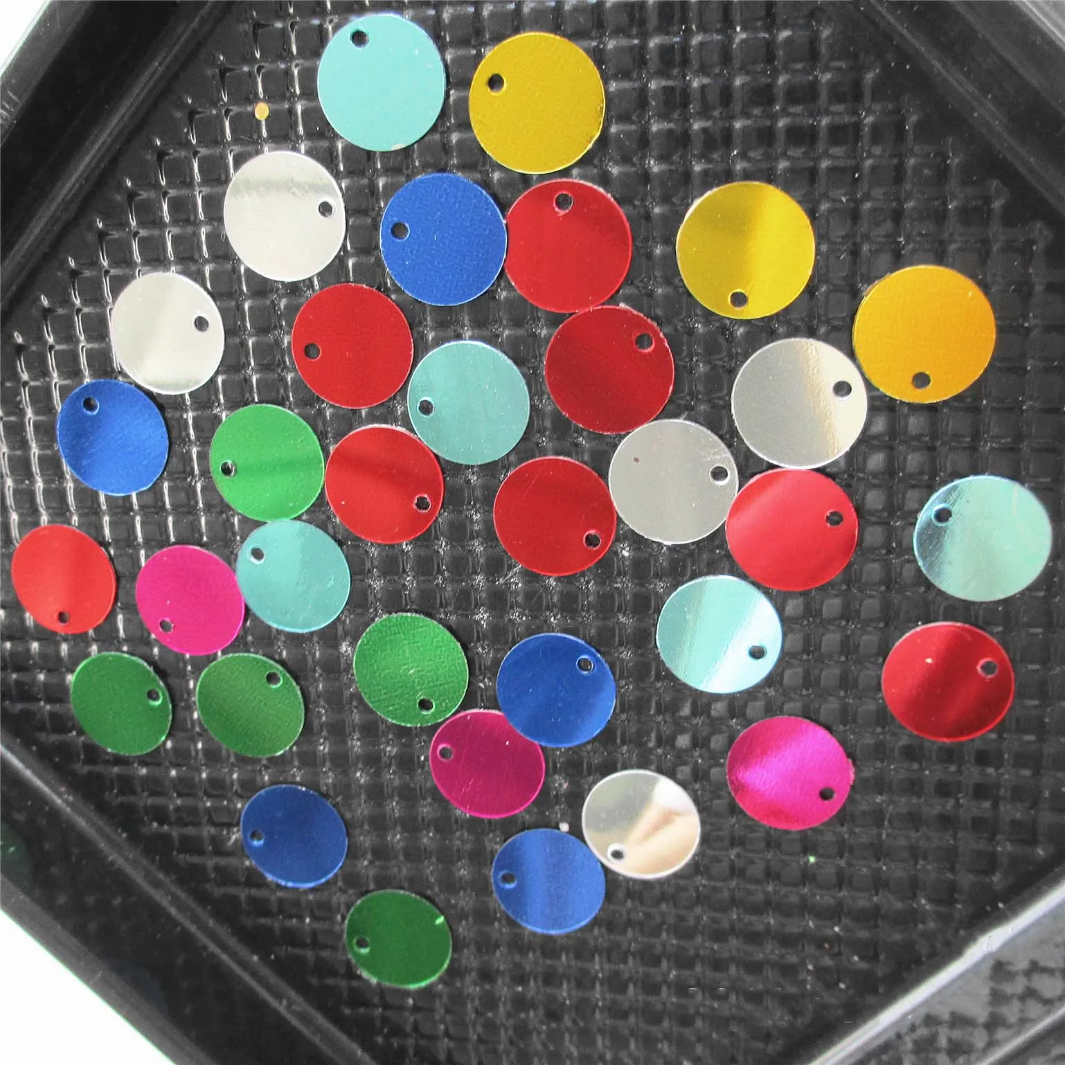 6mm to 30mm diy garment accessories party material round christmas sequins confetti glitter colorful pvc sequins with a hole