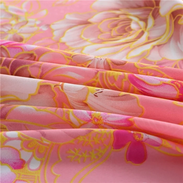 New Bunk Print bedding bedspread duvet cover 4 pcs bed skirt
