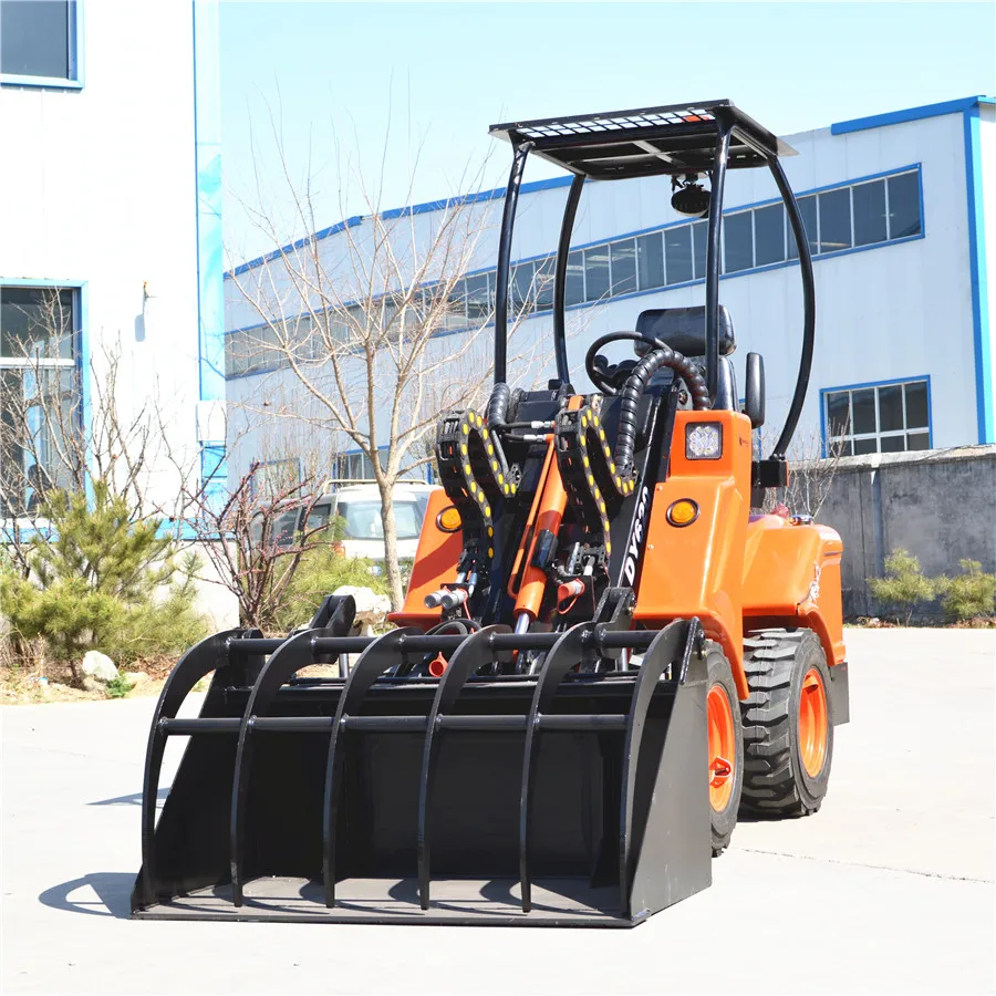 DY620 mini articulated wheel loader with many attachments