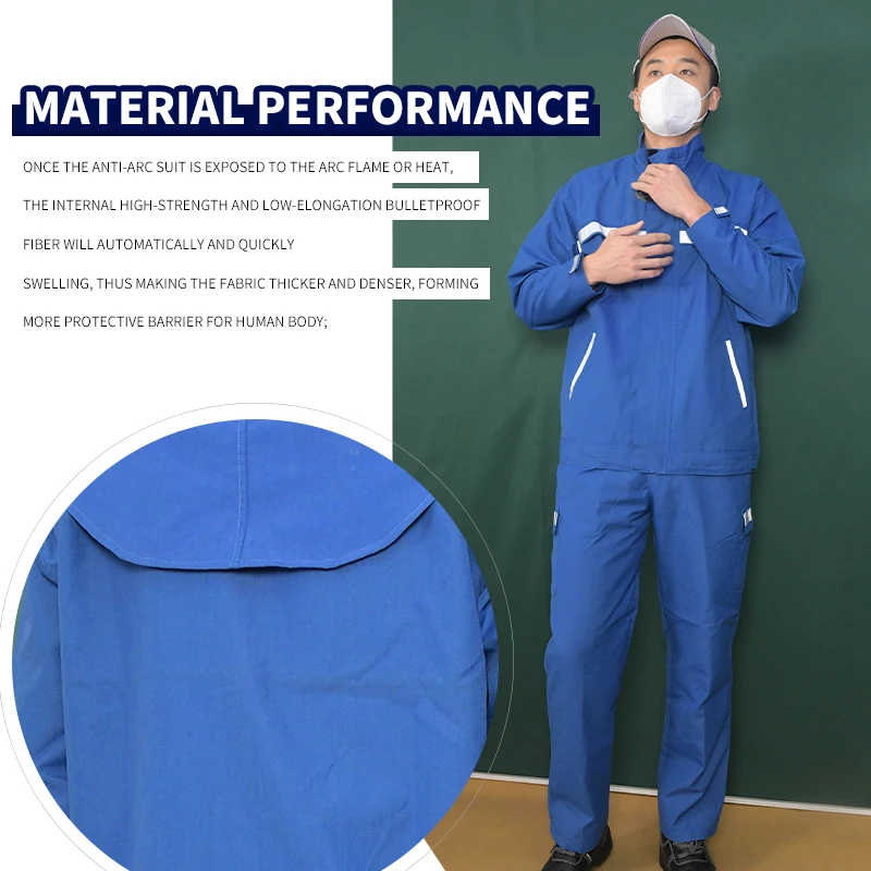 Industrial electric arc protection clothing workwear Arc flash clothing arc suit