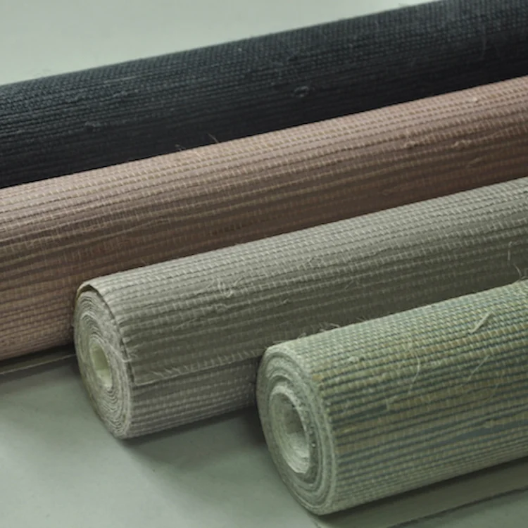 Mywind New Design Natural Material Grasscloth WallPaper Chinese Hand Made Home Decoration For Hotel House Kid Room Wallcoverings