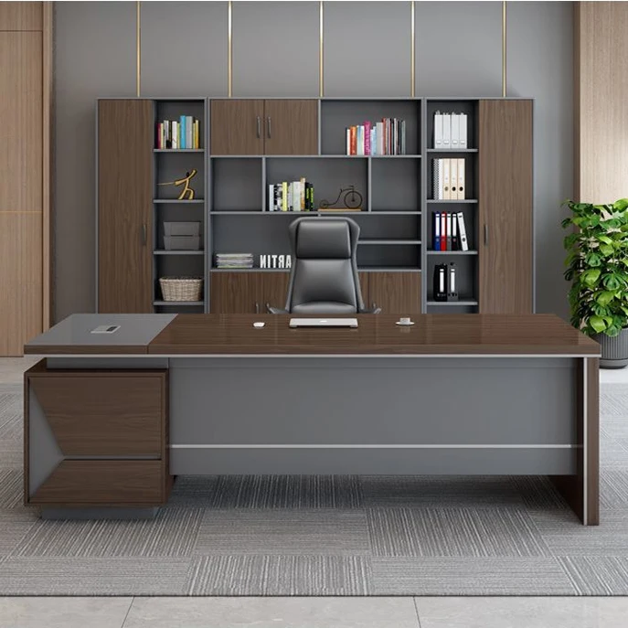 New Design Office Furniture Home Office Desk L Shaped Executive CEO Office Table