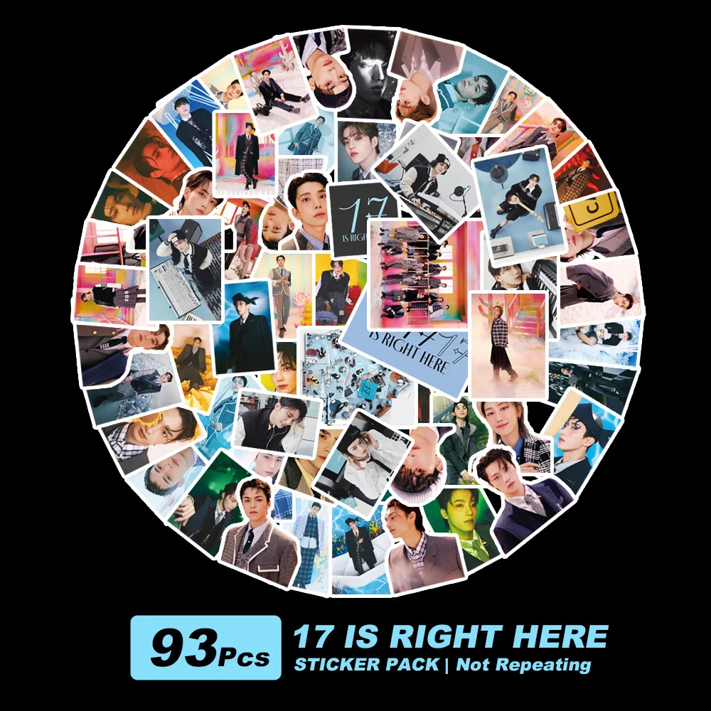 Оптовая продажа KPOP Idol Group 93 шт./набор ST 17 прямо здесь декоративная наклейка для багажа