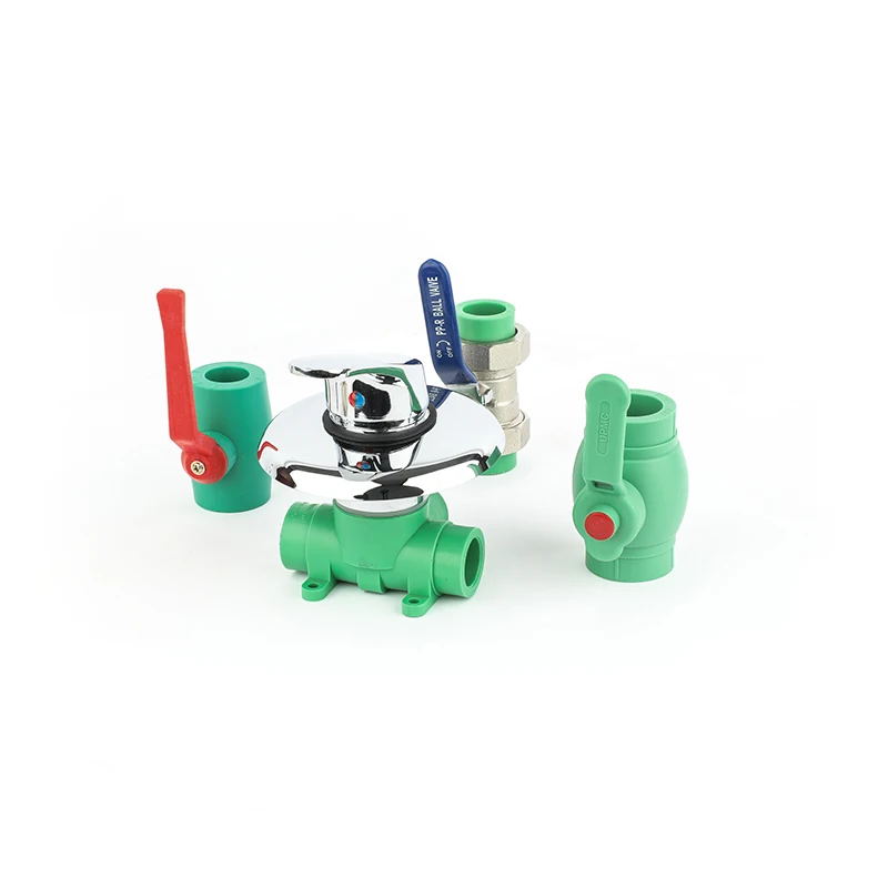 Deso Official Factory PPR Valve PN25 40mm Green Color PPR Plastic Ball Valve