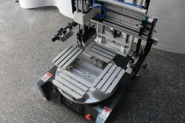 desktop semi auto screen printing machine for plastic ruler