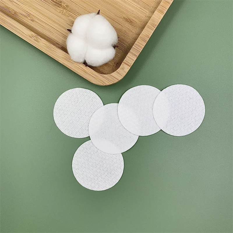 LWZ02 Skin care Non Woven Disposable mesh & embossed Facial Cleansing Pads for Make up Remover Toner
