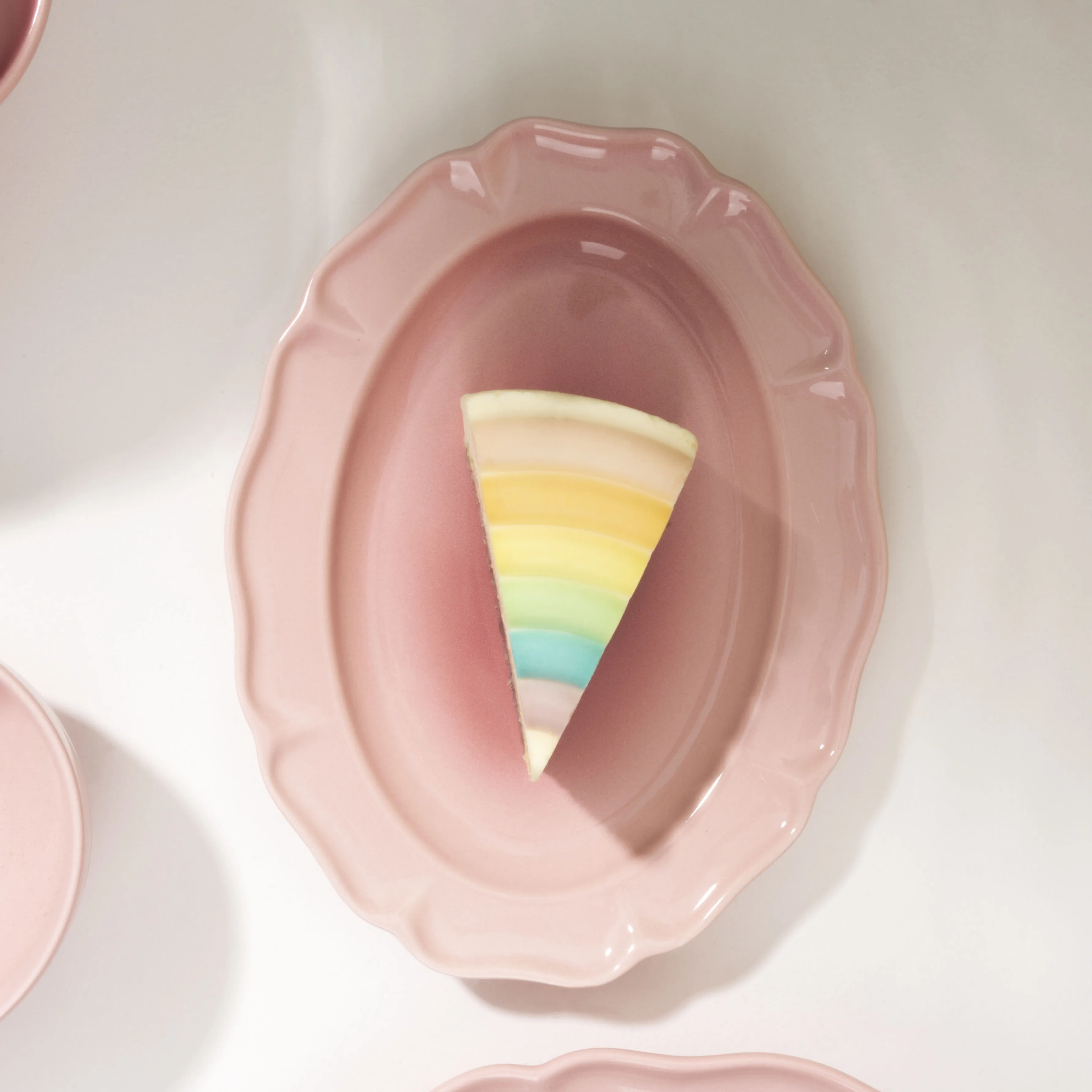 Factory custom net red color home advanced sense breakfast plate neon color dinner plate ceramic tableware plate