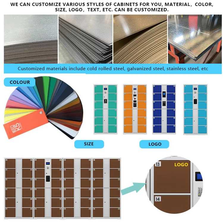 Refrigerated Food Qr Code Fix User Metal Parcel E-smart Cooling Smart Locker