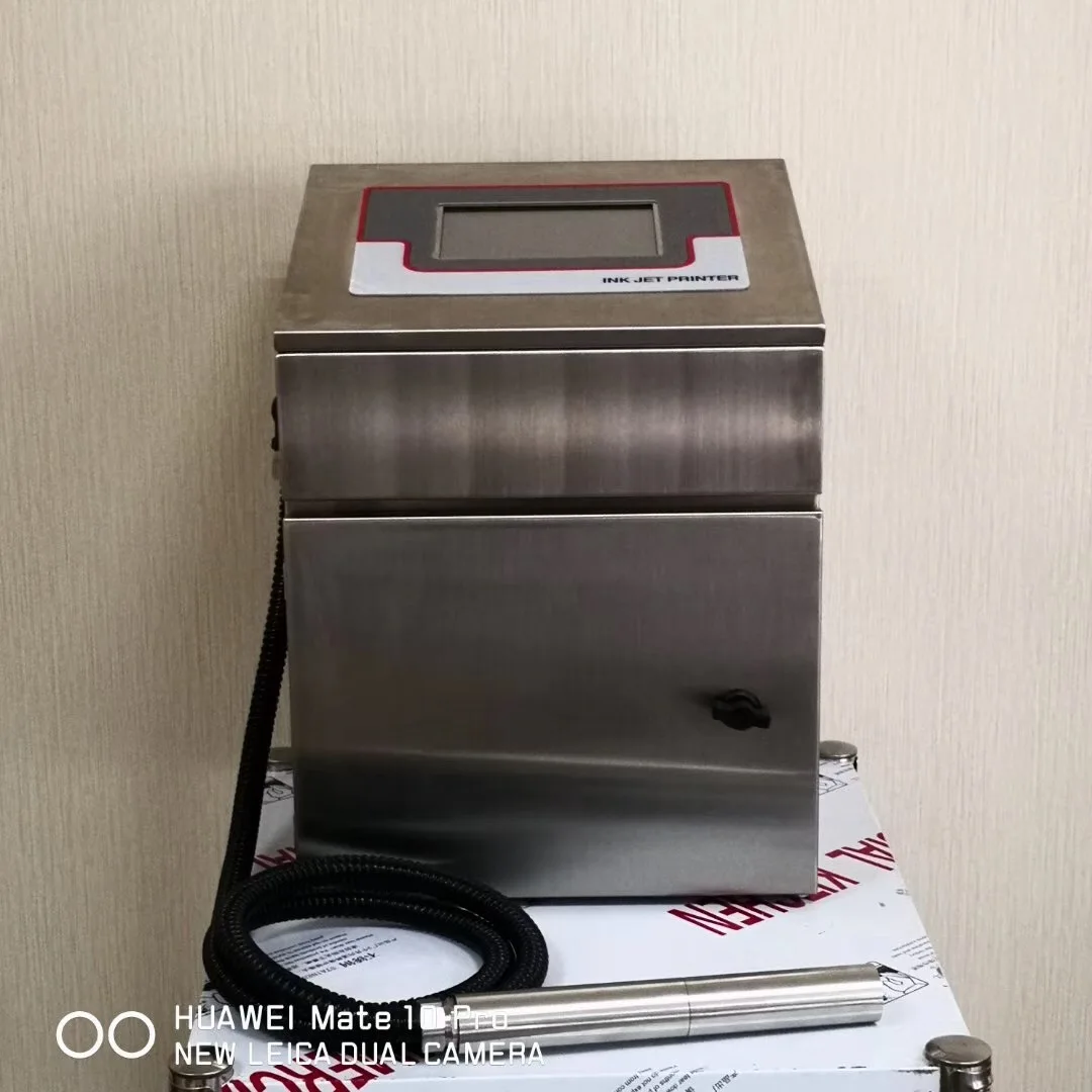 Meenjet Automatic Batch Code Printing Machine Continuous Inkjet Printer Online CIJ Expiry Date Inkjet Date Coder