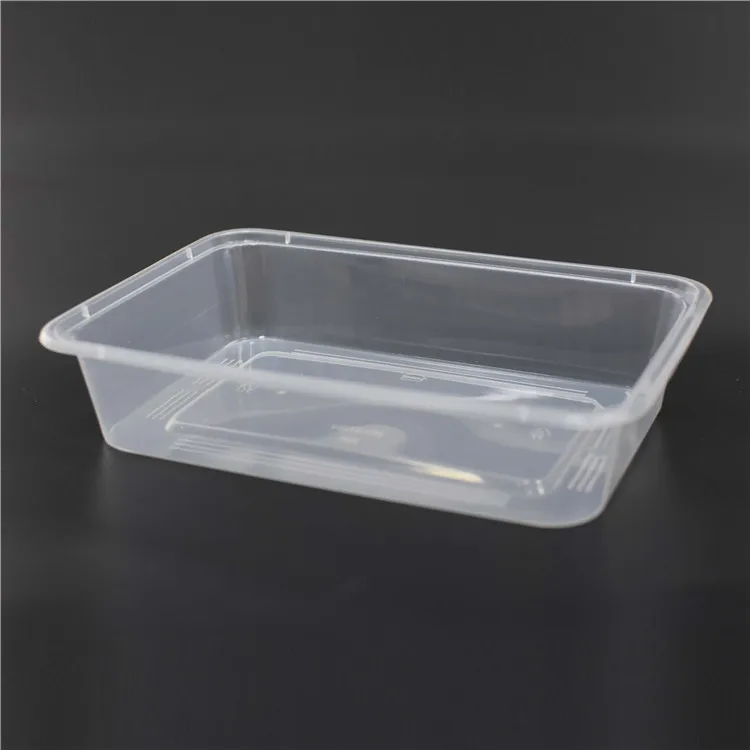 SM6-1101 Use Pp Microwave Rectangular Takeaway Customize Packing Box Food Container With Lid Disposable Plastic Bento Lunch Box