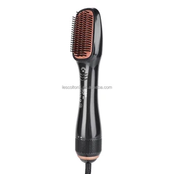 Amazon hot selling 3 in 1 Professional hair brush dryer  1200W Hot air brush straightener