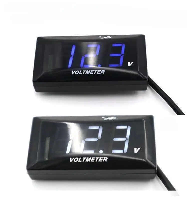 Electric vehicle motorcycle general voltmeter accessories retrofit 12V-150V LCD display electronic dash board
