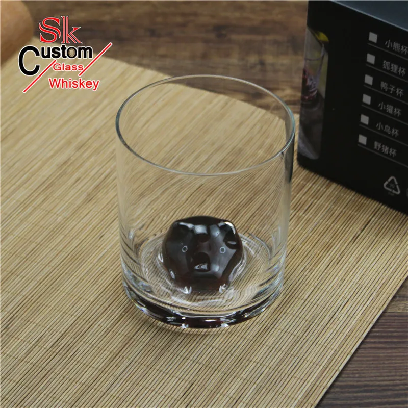 
Wild boar Jungle Animal Transparent Crystal Glass Cup Creative Hand-drawing Process Animal Shapes Scotch Whisky Glass 