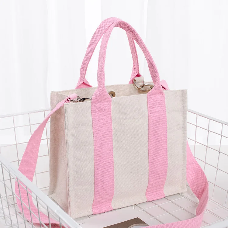 Best Selling Korean Shopping Tote Bag Canvas Hand Bag Cotton Canvas Tote Bag