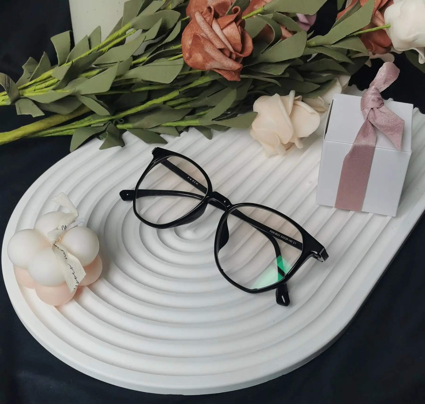 9033 TR90 eyeglass Interchangeable lens Computer Glasses TR90 Blue Light frame Plain blush sunglasses