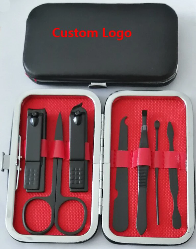Professional Custom Beauty Tools Foot File Nail Clipper Pedicure Scissors Cutter Kit Mini Nail Care Products Salon Manicure Set