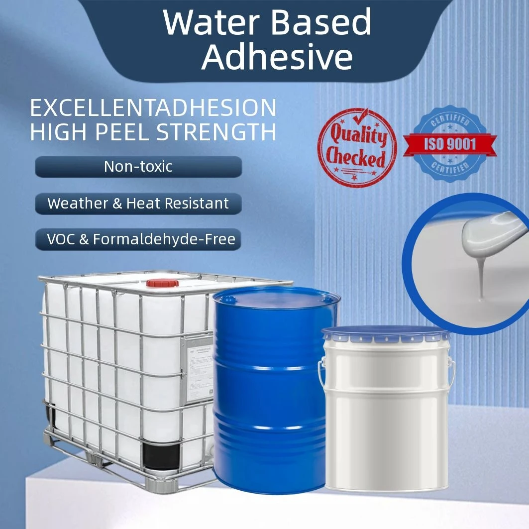 High Grade Paper And Pvc Tape Water Based Acrylic Material Glue Pressure Sensitive Wholesale Epoxy Resin Water based Adhesive