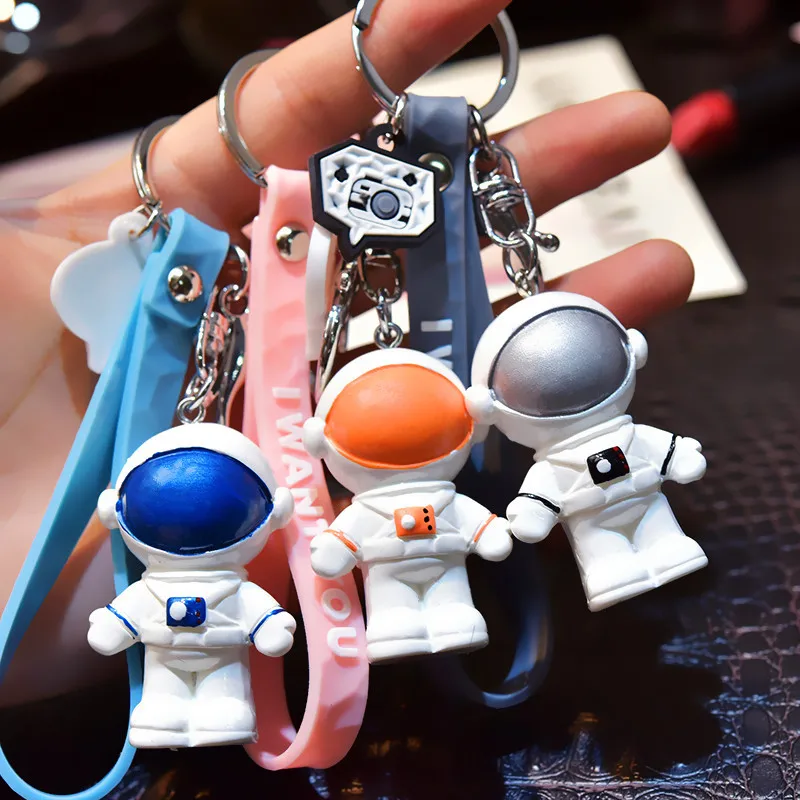 Astronaut Keychain Rocket Spaceship Mars Planets Star Moon Charm Key Chain Mars Rover Gift Spacemen Keyring Robot Key Ring