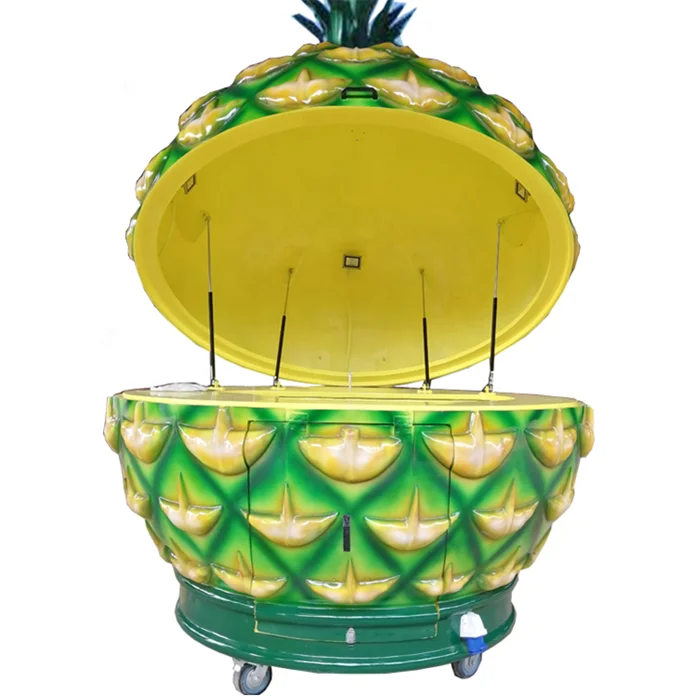 watermelon design Mobile food truck/trailer mobile kitchen fast food kiosk for sale