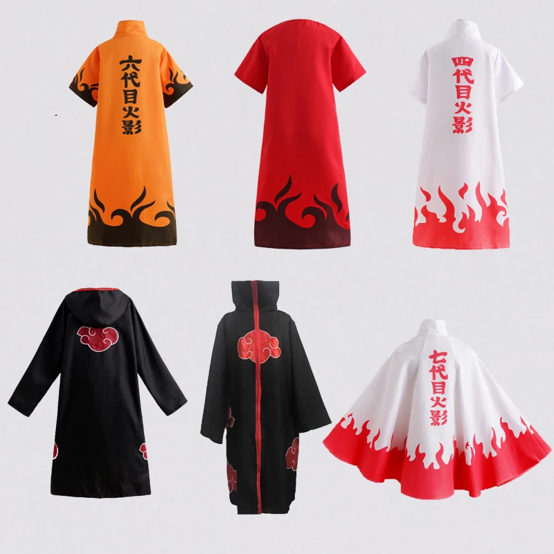 Japanese Anime Itachi Uchiha Cosplay costume Uchiha Sasuke cloak cosplay costume