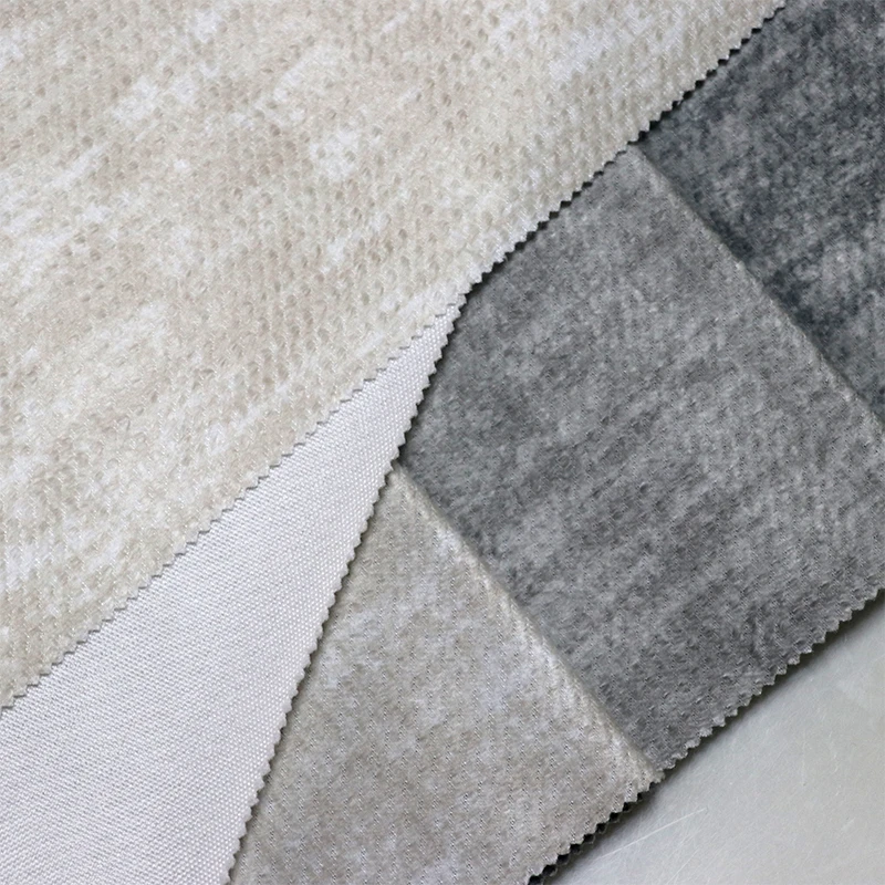 TC6 Manufacture OEM ODM Knitted 240gsm 142cm Printed Furniture Velvet Sofa Fabric Diamond Velvet for Cushion