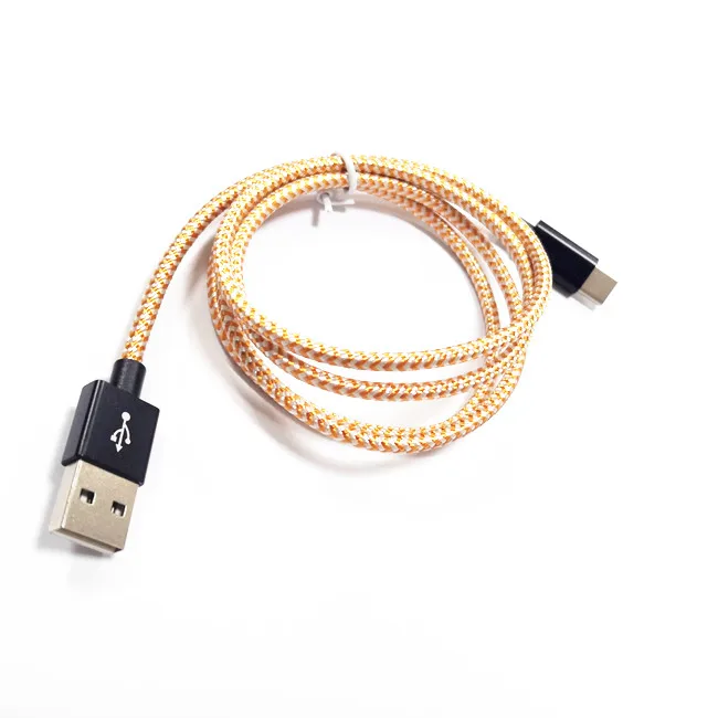 Chinese online High Quality Type C Cable nylon braided 8 pin sync data cable micro 5pin for smartphone series