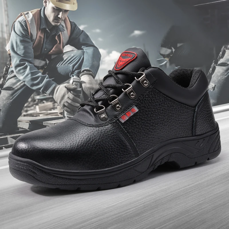 GUYISA Anti-smash, anti-puncture, anti-static, acid and alkali safety shoes for men