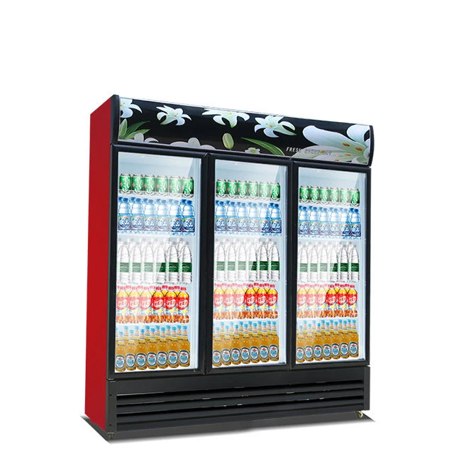 Морозильная камера для холодных напитков 2 двери Вертикальная Витрина Pepsi морозильная