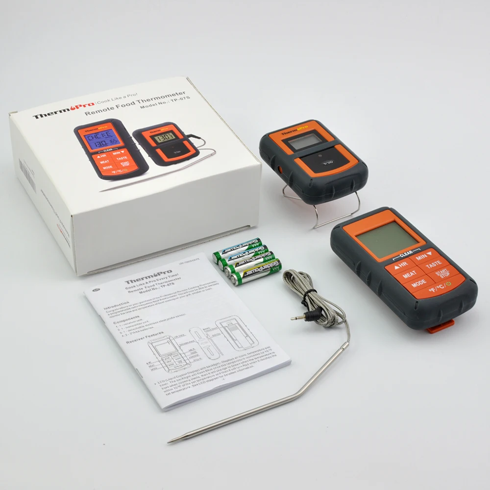 ThermoPro TP07S Digital Wireless Meat Multi Thermometer for Oven with Timer